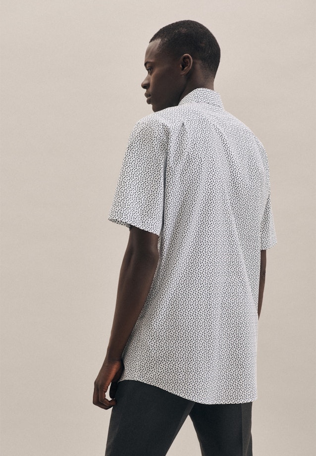 Regular Business Shirt Print in Green |  Seidensticker Onlineshop