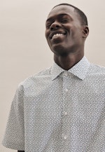 Regular Business Shirt Print in Green |  Seidensticker Onlineshop