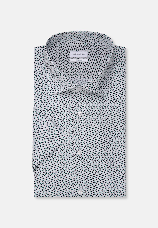Regular Business Shirt Print in Green |  Seidensticker Onlineshop