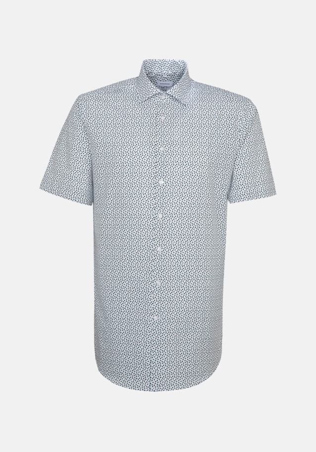Poplin Short sleeve Business Shirt in Regular with Kent-Collar in Green |  Seidensticker Onlineshop