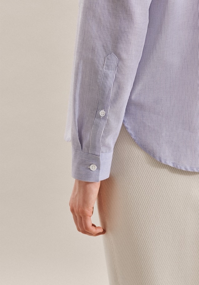 Shirt Blouse Stripes in Medium Blue | Seidensticker Onlineshop