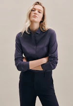 Shirt Blouse Uni in Dark Blue |  Seidensticker Onlineshop