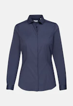 Shirt Blouse Uni in Dark Blue |  Seidensticker Onlineshop