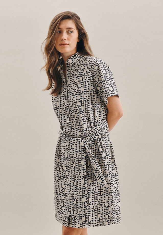 Kragen Kleid Regular in Grau | Seidensticker Onlineshop