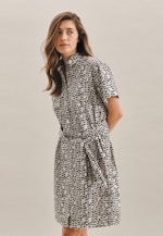 Poplin Midi (knee-length) Dress in Grey |  Seidensticker Onlineshop