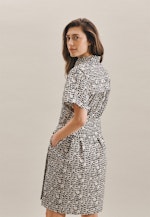 Poplin Midi (knee-length) Dress in Grey |  Seidensticker Onlineshop