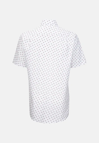 Regular Oxfordhemd Print in Weiß |  Seidensticker Onlineshop