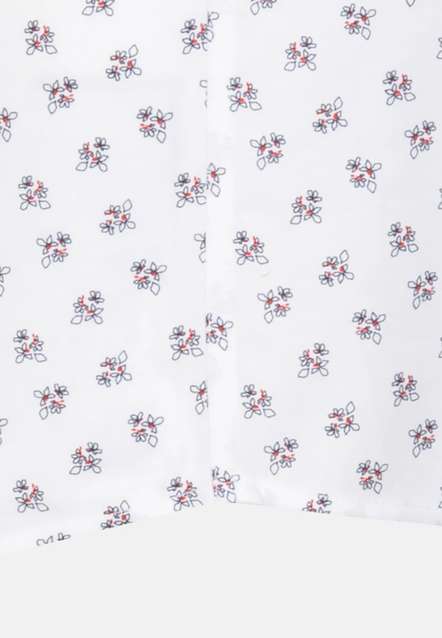 Regular Oxford shirt Print in White |  Seidensticker Onlineshop