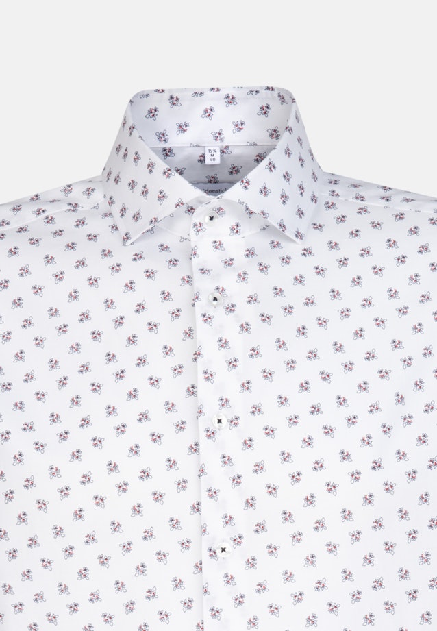 Regular Oxford shirt Print in White |  Seidensticker Onlineshop