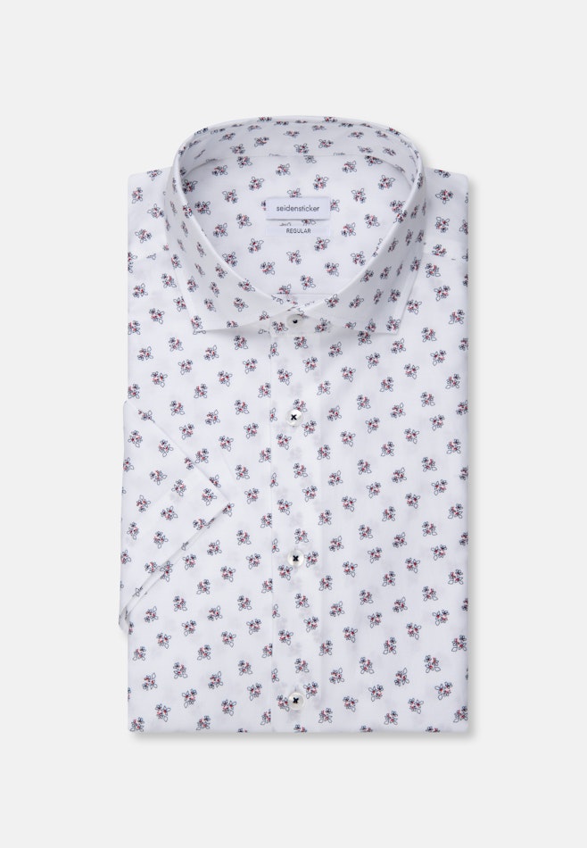Regular Chemise oxford Imprimé dans Blanc | Boutique en ligne Seidensticker