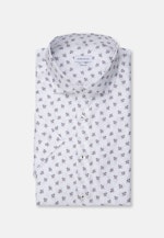 Regular Oxford shirt Print in White |  Seidensticker Onlineshop