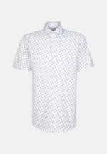 Regular Oxford shirt Print in White |  Seidensticker Onlineshop
