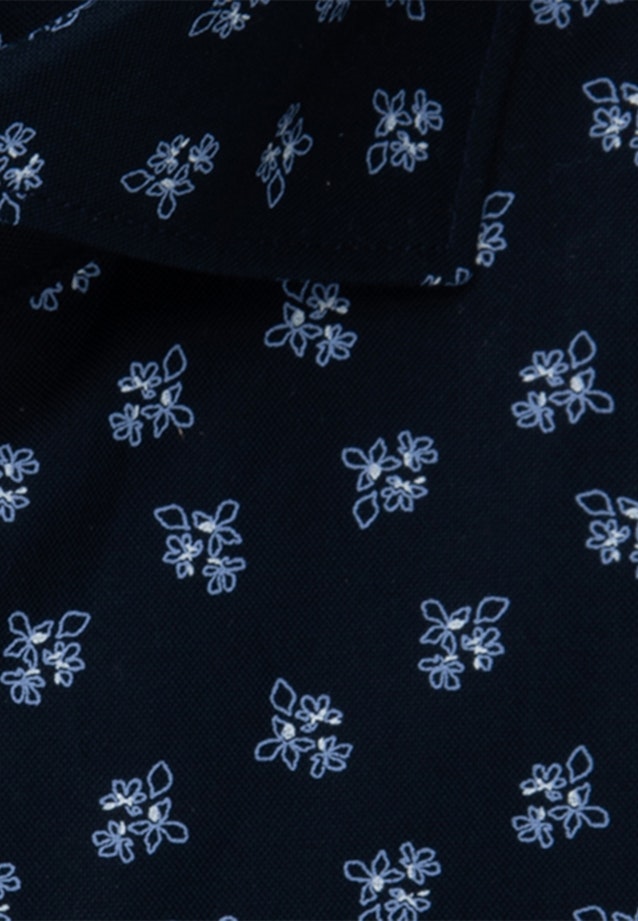 Regular Oxfordhemd Print in Dunkelblau |  Seidensticker Onlineshop