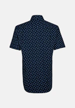 Regular Oxfordhemd Print in Dunkelblau |  Seidensticker Onlineshop