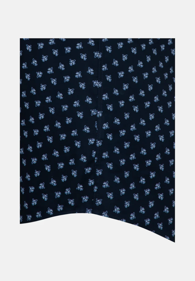 Regular Oxfordhemd Print in Dunkelblau |  Seidensticker Onlineshop