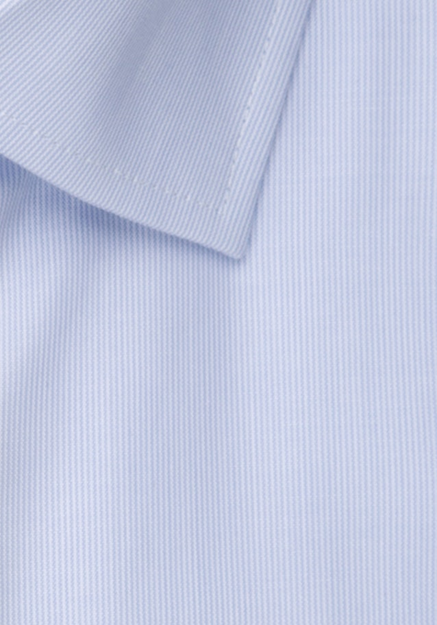 Bügelfreies Mille Rayé Kurzarm Business Hemd in Regular mit Kentkragen in Hellblau |  Seidensticker Onlineshop