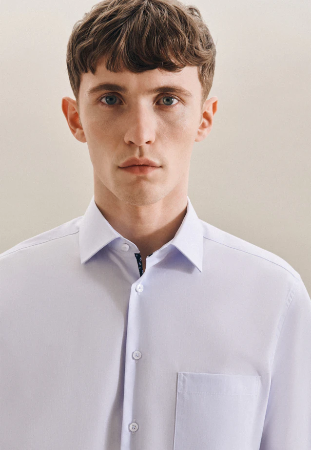 Regular Business Hemd Streifen in Hellblau |  Seidensticker Onlineshop