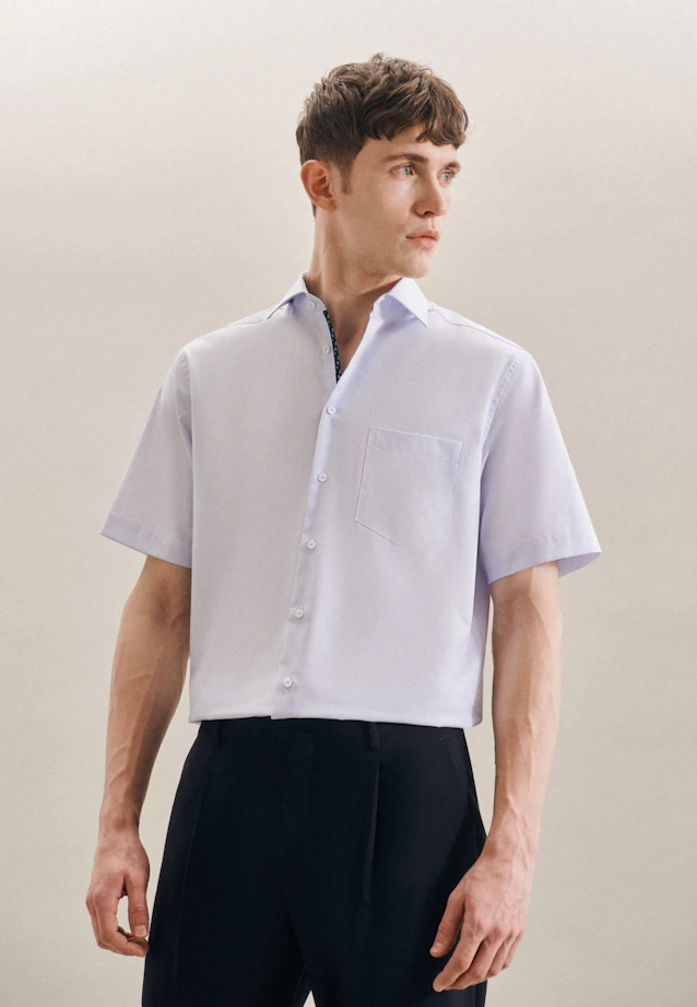 Regular Business Hemd Streifen in Hellblau |  Seidensticker Onlineshop