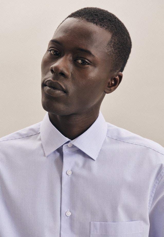Regular Chemise Business rayures in Bleu Clair |  Seidensticker Onlineshop