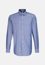 Regular Business Hemd Uni in Mittelblau |  Seidensticker Onlineshop