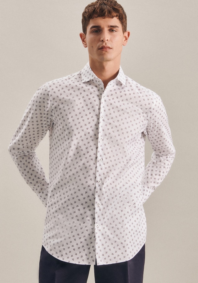 X-Slim Oxford shirt Uni in White | Seidensticker Onlineshop