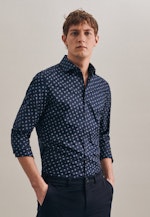 X-Slim Oxfordhemd Uni in Dunkelblau |  Seidensticker Onlineshop