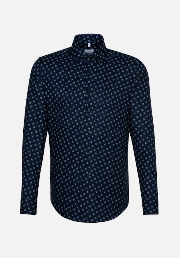 Oxford Oxfordhemd in X-Slim mit Kentkragen in Dunkelblau |  Seidensticker Onlineshop