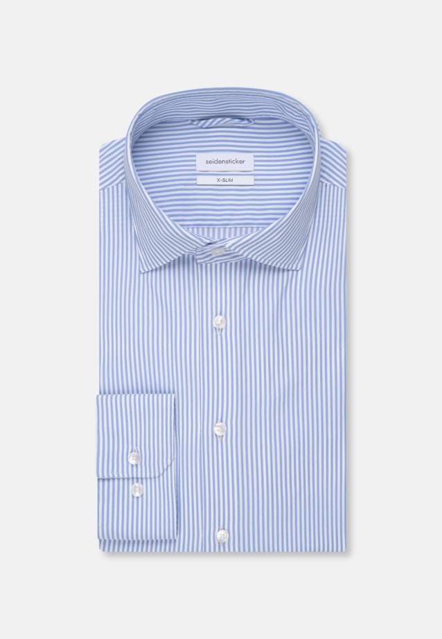 X-Slim Performancehemd Streifen in Hellblau |  Seidensticker Onlineshop