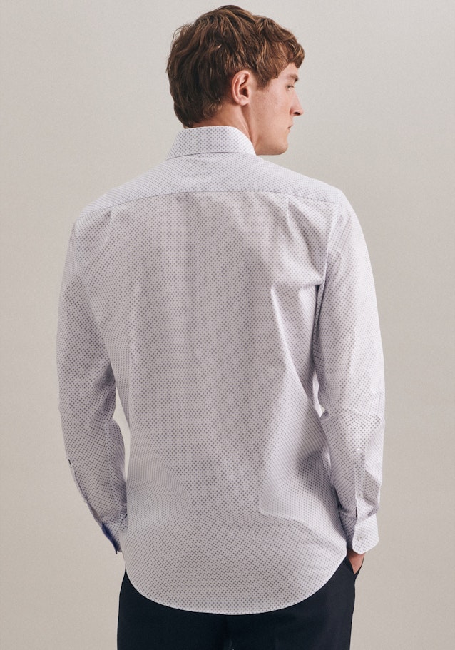 Twill Business Shirt in Regular with Kent-Collar and extra long sleeve in White |  Seidensticker Onlineshop