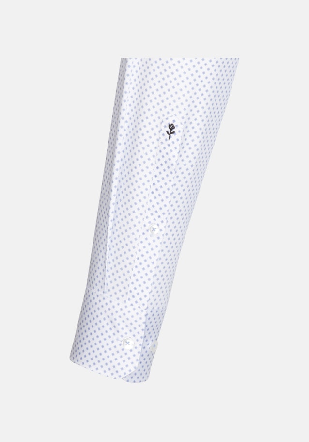Twill Business Hemd in Shaped mit Kentkragen und extra langem Arm in Weiß |  Seidensticker Onlineshop