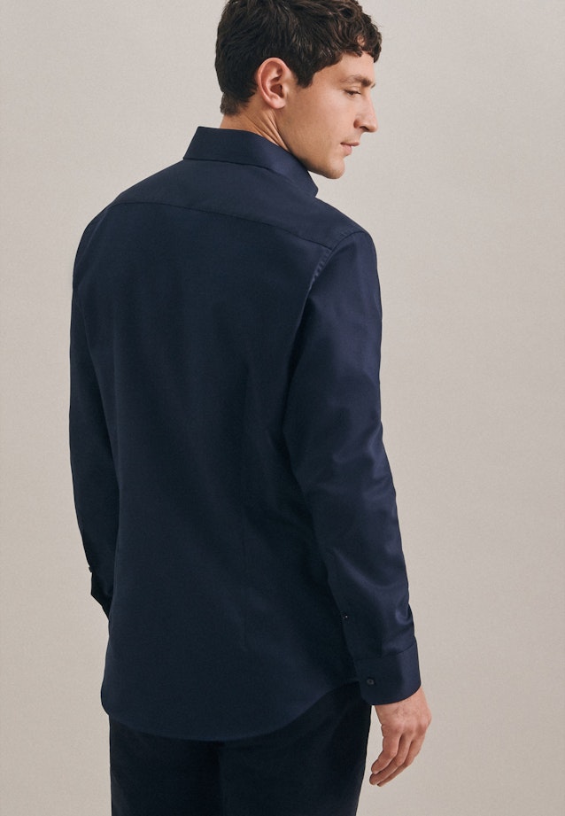 Slim Business Hemd Uni in Dunkelblau |  Seidensticker Onlineshop