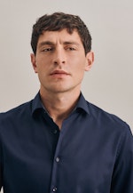 Slim Business Hemd Uni in Dunkelblau |  Seidensticker Onlineshop