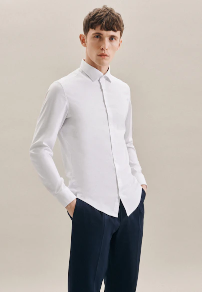 X-Slim Performancehemd Uni in Weiß |  Seidensticker Onlineshop