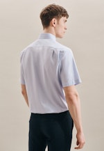 Regular Oxfordhemd Print in Hellblau |  Seidensticker Onlineshop