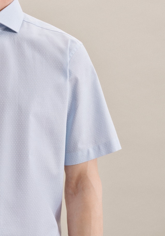 Oxford Kurzarm Oxfordhemd in Regular mit Kentkragen in Hellblau |  Seidensticker Onlineshop