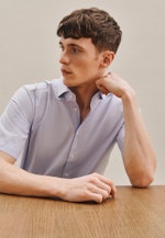 Regular Oxfordhemd Print in Hellblau |  Seidensticker Onlineshop