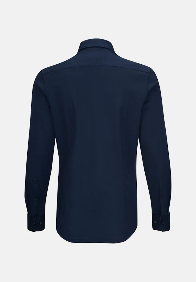 Slim Jersey shirt Plain in Dark Blue |  Seidensticker Onlineshop