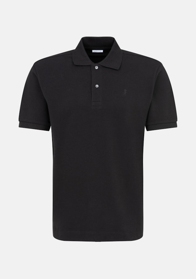 Collar Polo in Black |  Seidensticker Onlineshop