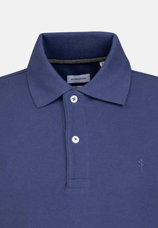 Regular Polo Uni in Mittelblau |  Seidensticker Onlineshop