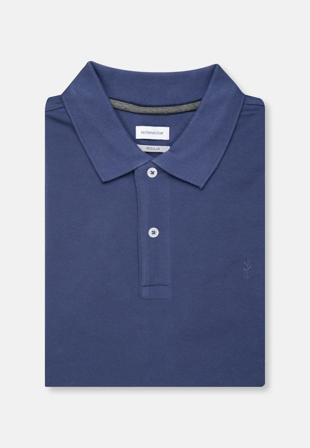 Regular Polo Uni in Mittelblau |  Seidensticker Onlineshop