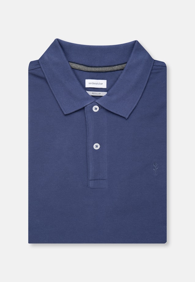Regular Polo Uni in Medium Blue |  Seidensticker Onlineshop