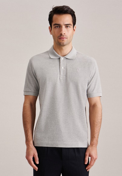Regular Polo Uni in Grey |  Seidensticker Onlineshop