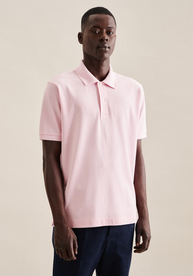 Kragen Polo-Shirt Regular in Rosa/Pink | Seidensticker Onlineshop