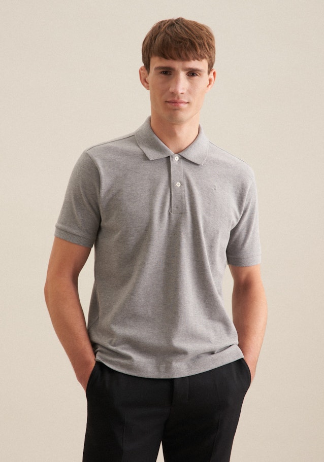 Collar Polo in Grey | Seidensticker Onlineshop