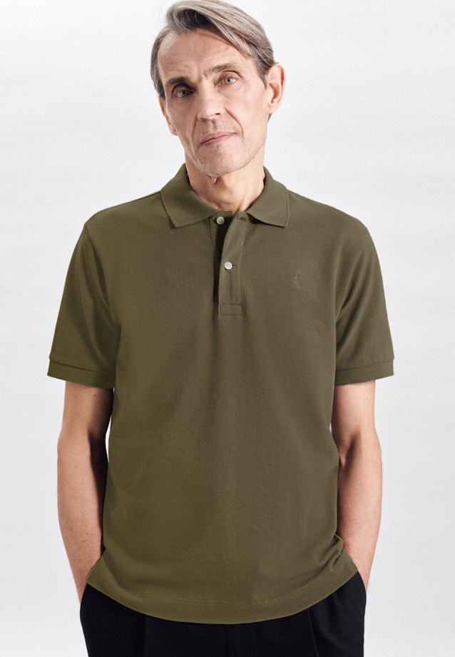 Collar Polo-Shirt in Grün |  Seidensticker Onlineshop