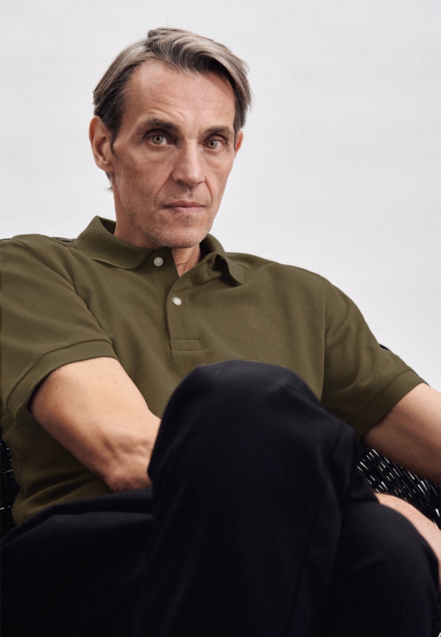 Regular Polo Uni in Grün |  Seidensticker Onlineshop