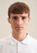 Regular Polo Uni in Blanc |  Seidensticker Onlineshop