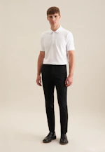 Regular Polo Uni in Blanc |  Seidensticker Onlineshop