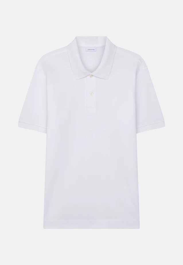 Regular Polo Uni in Blanc |  Seidensticker Onlineshop