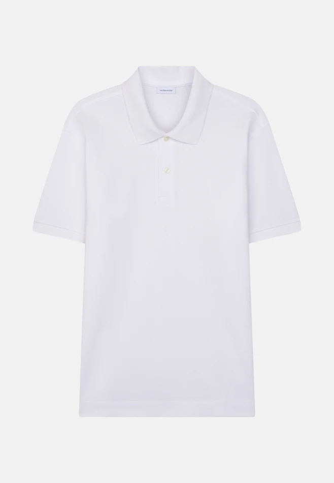 Regular Polo Uni in Weiß | Seidensticker Onlineshop
